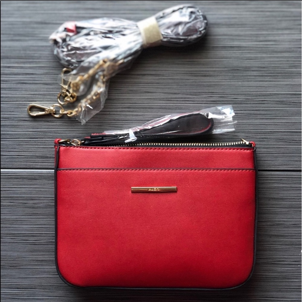 Aldo NWT red crossbody wristlet purse